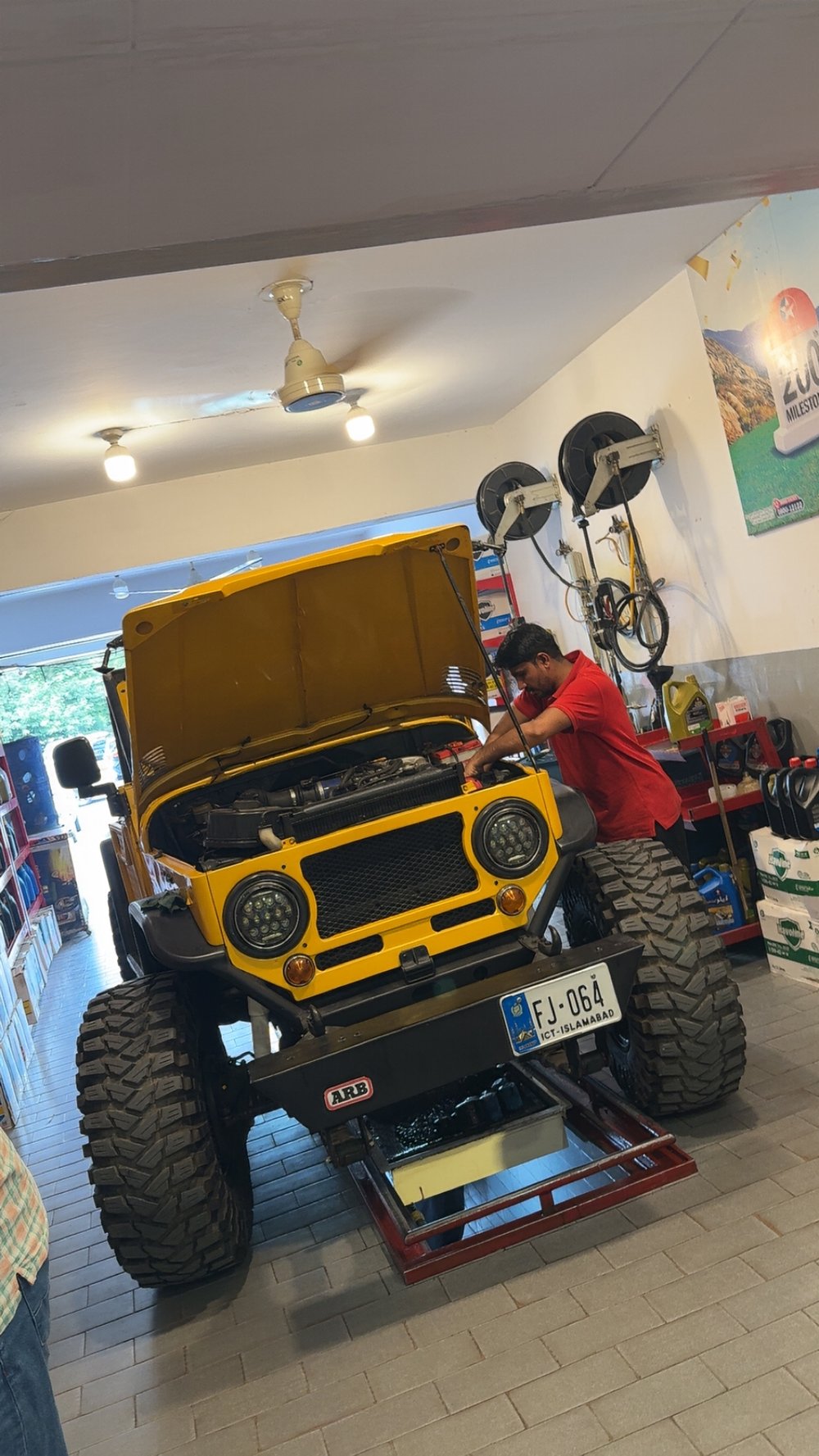 Toyota Land Cruiser FJ serviced at Lubri Care Xpress